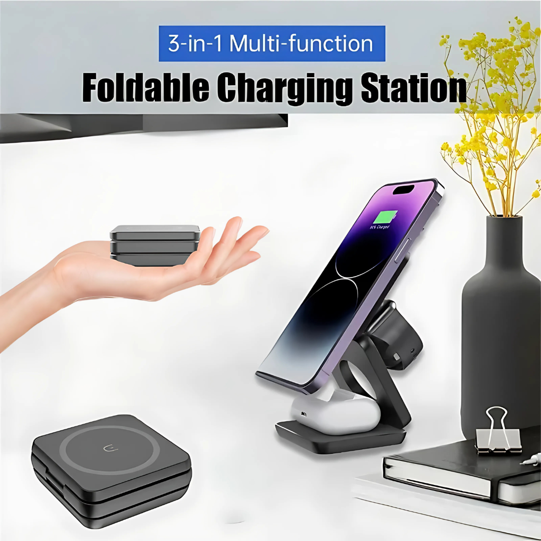 Holder360° MultiCharger: Multifunktions Faltbare Magnetische Lade Ständer