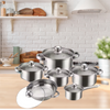 Globetrek° CookingSet: 12-Teiliges Kochgeschirrset Aus Edelstahl