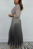 Icone™ PleatedDress: Langärmliges Oberteil Mit Eleganter Falten Rock Kleid