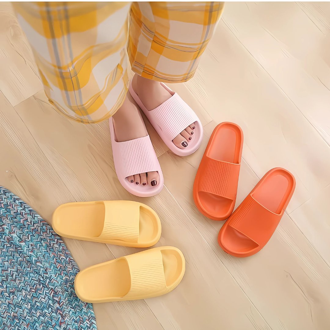 Happy™ ComfySlippers 1+1 GRATIS: Rutschfeste, Superweiche Und Bequeme Hausschuhe