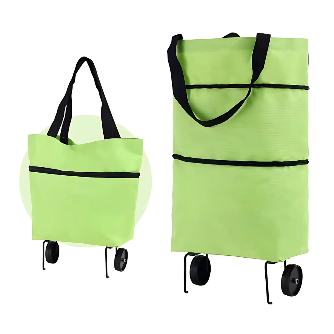 Icone™ GroceryBag 1+1 GRATIS: Große Einkaufstasche Mit Faltbaren Rädern