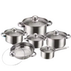 Globetrek° CookingSet: 12-Teiliges Kochgeschirrset Aus Edelstahl