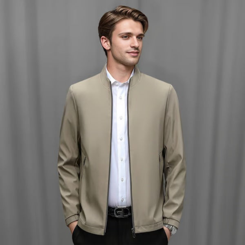 Icone™ CasualJacket: Stehkragen Lässig Reißverschluss Jacke Für Herren