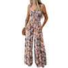Icone™ PrintedJumpsuit: Volle Länge Bequem Lässig Lockere Passform Bedruckter Jumpsuit