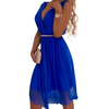 Icone™ ElegantDress: V-Ausschnitt Elegantes Damenkleid Mit Gürtel