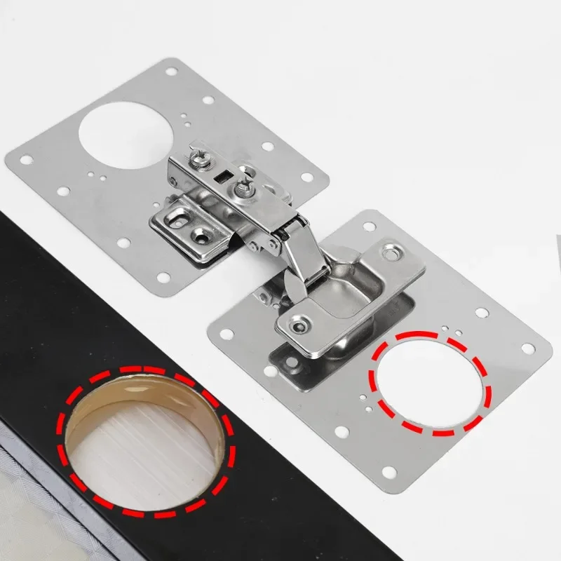 HingePlate 1+1 GRATIS: DIY-Möbel-Scharniere Reparatur-Seitenplatte