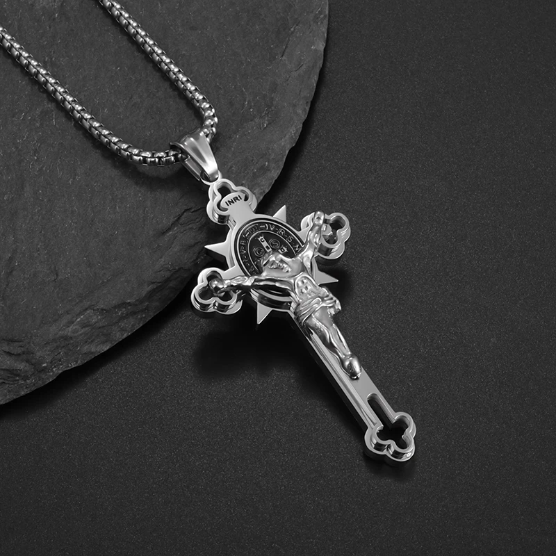 Jewelance™ CrossProtection 1+1 GRATIS: Spiritueller Schutz Kreuz-Anhänger Halskette Mit Geschenkbox