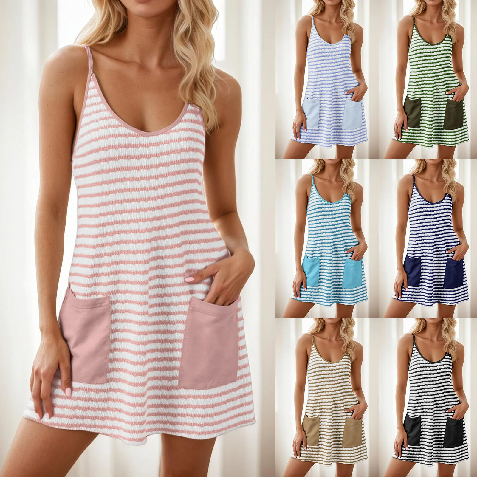 Icone™ DressShorts: Lässiges, Ärmelloses Minikleid Mit Eingebaute Shorts