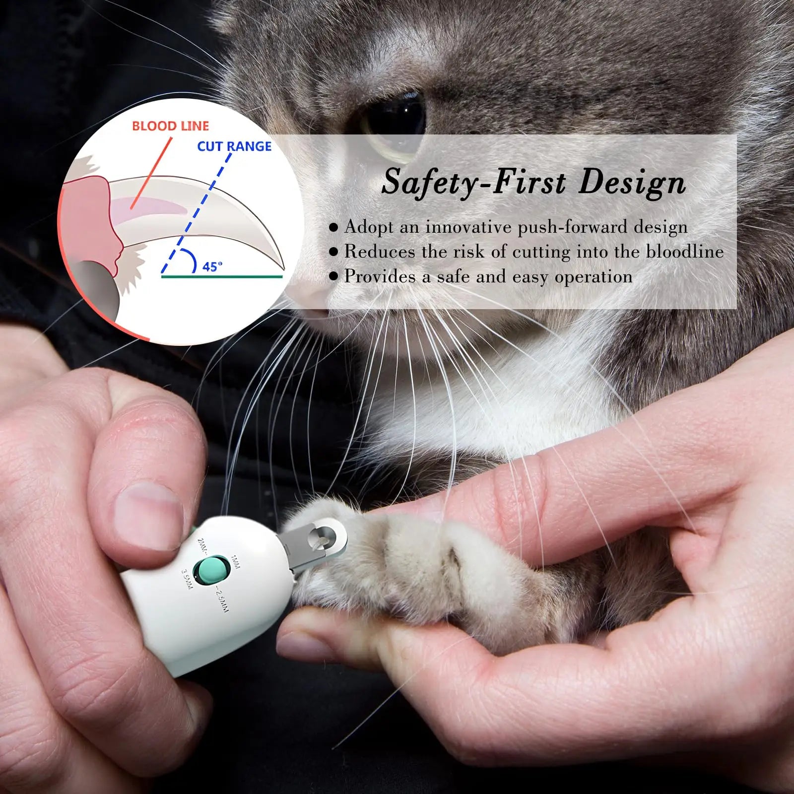 DogCatFri™ PushClippers: Einstellbar Rund Haustier Schieben Schermaschinen