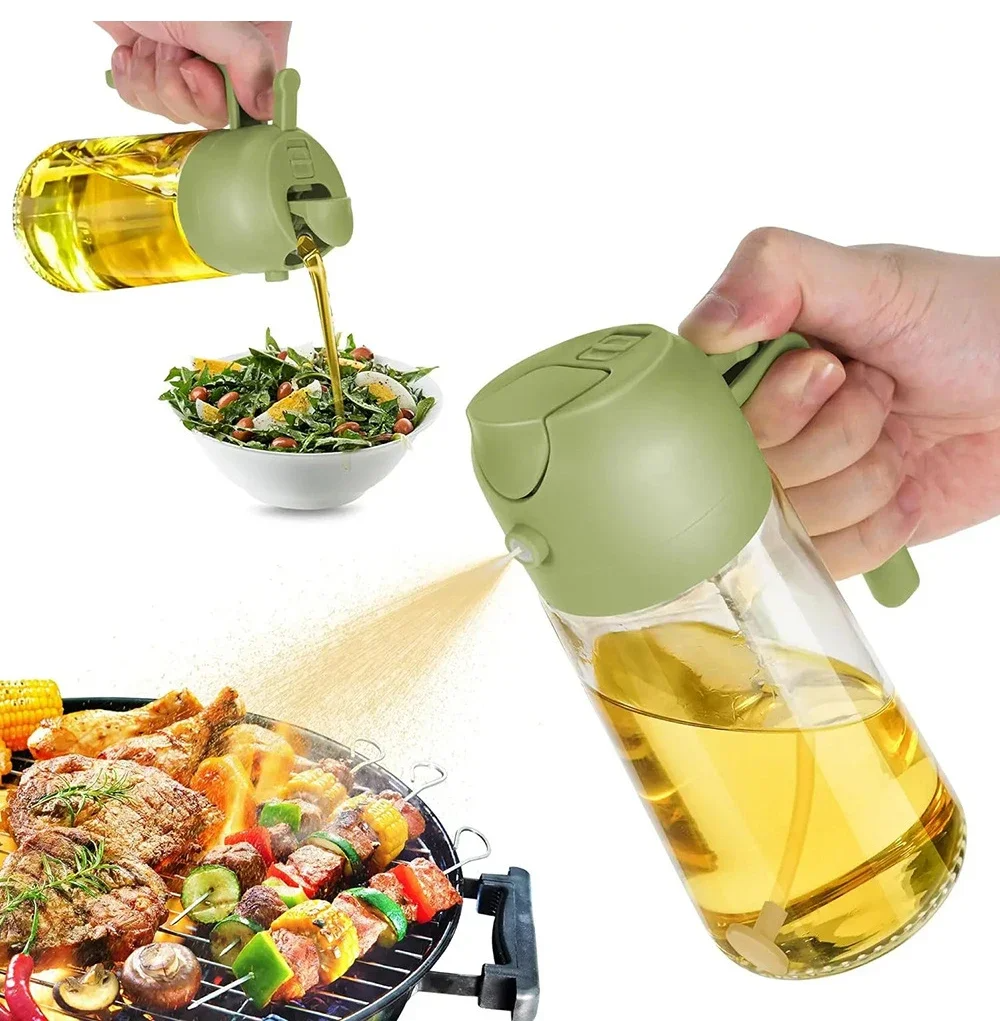 Globetrek° OilDispenser 1+1 GRATIS: 2 In 1 Gießen Und Sprühen Glasöl- Und Flüssigkeitsspender