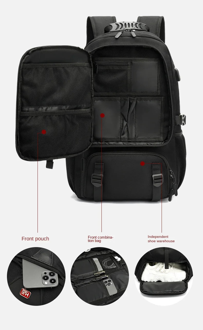 Icone™ Travel Backpack - Rucksack Mit Großer Kapazität Und Erweiterungsmöglichkeit