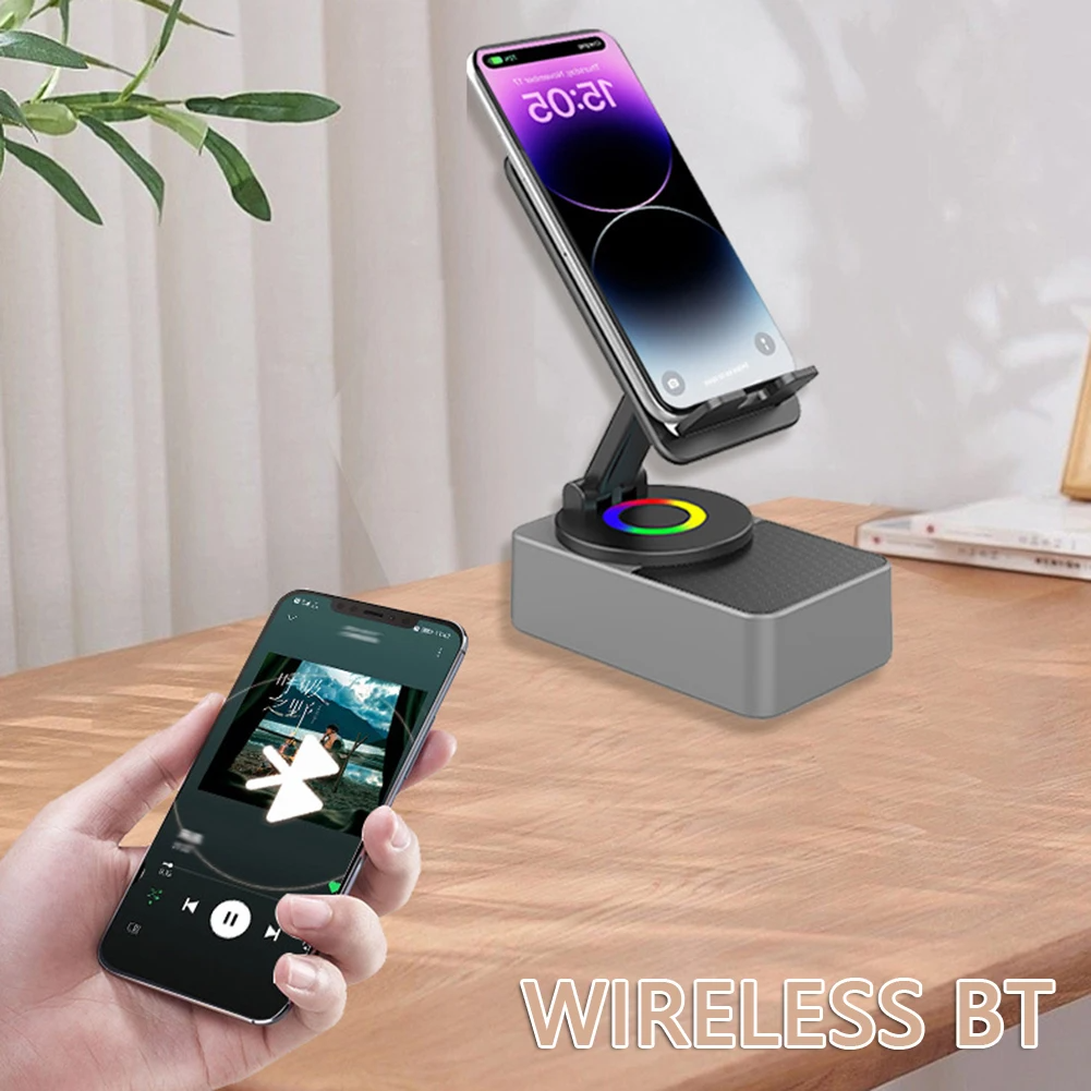 Holder360° PowerSpeaker: 3-In-1 Telefonhalter Bluetooth-Lautsprecher Und Tragbare Powerbank