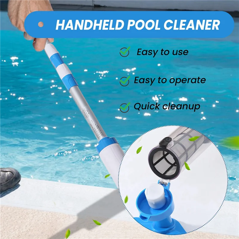 Cleaner Pro° PoolCleaner: Wiederaufladbarer Handstaubsauger Für Schwimmbecken