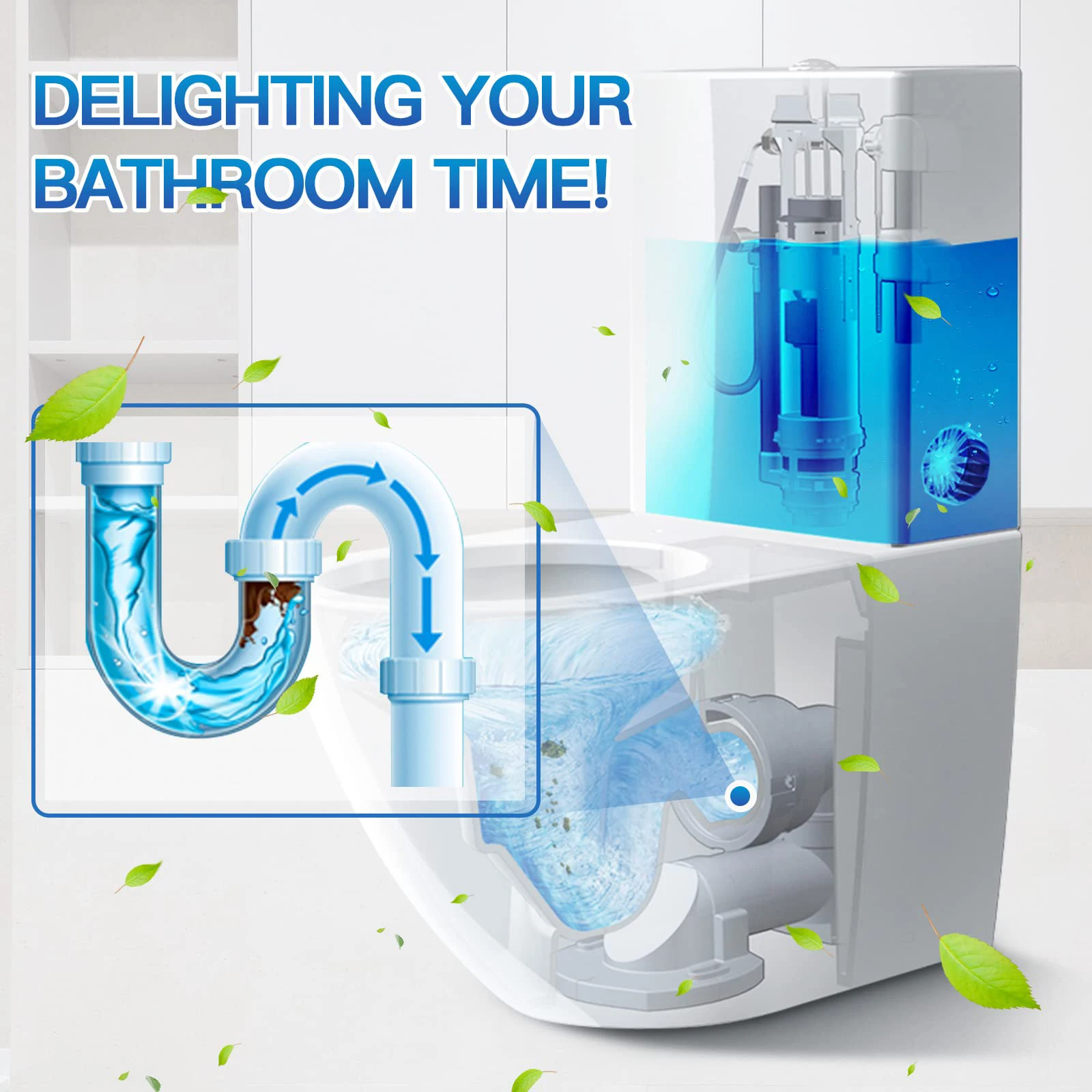 Cleaner Pro° ToiletTablets: Automatischer Drop-In Toilettenreiniger Tabletten