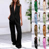 Icone™ BlazerSet: Damen Chic Ärmelloser Blazer Und Hose Im Set