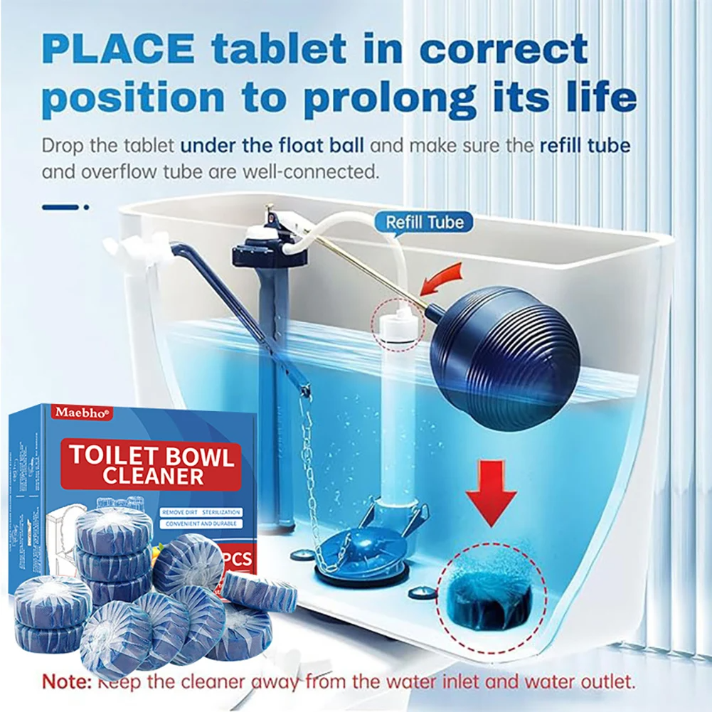 Cleaner Pro° ToiletTablets: Automatischer Drop-In Toilettenreiniger Tabletten