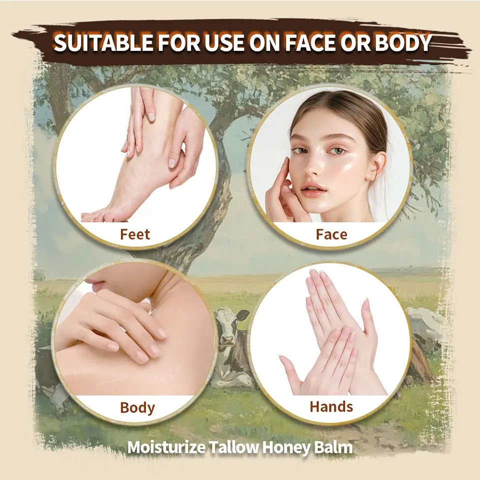 MoisturizingBalm - Geschlagener Talg Honig Gesichts- Und Körper Balsam