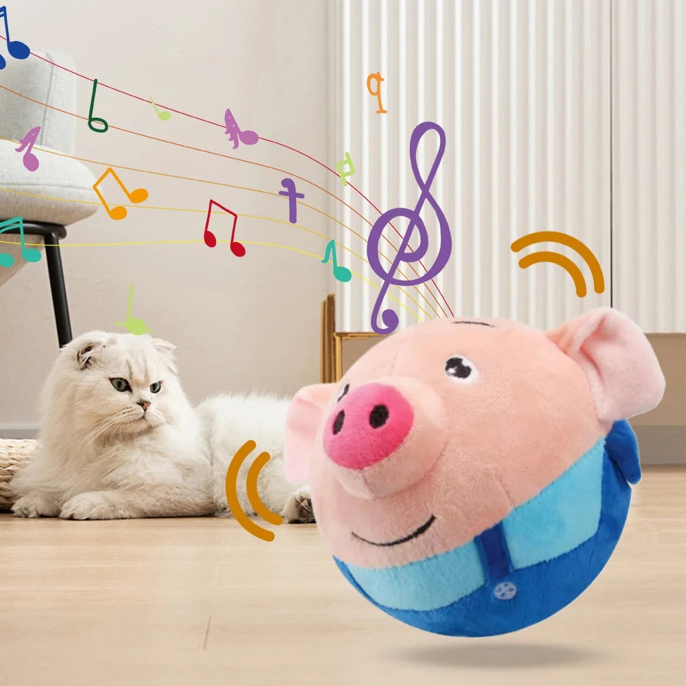 DogCatFri™ BouncingToy: Interaktives Haustier Hüpfendes Plüsch Spielzeug Ball