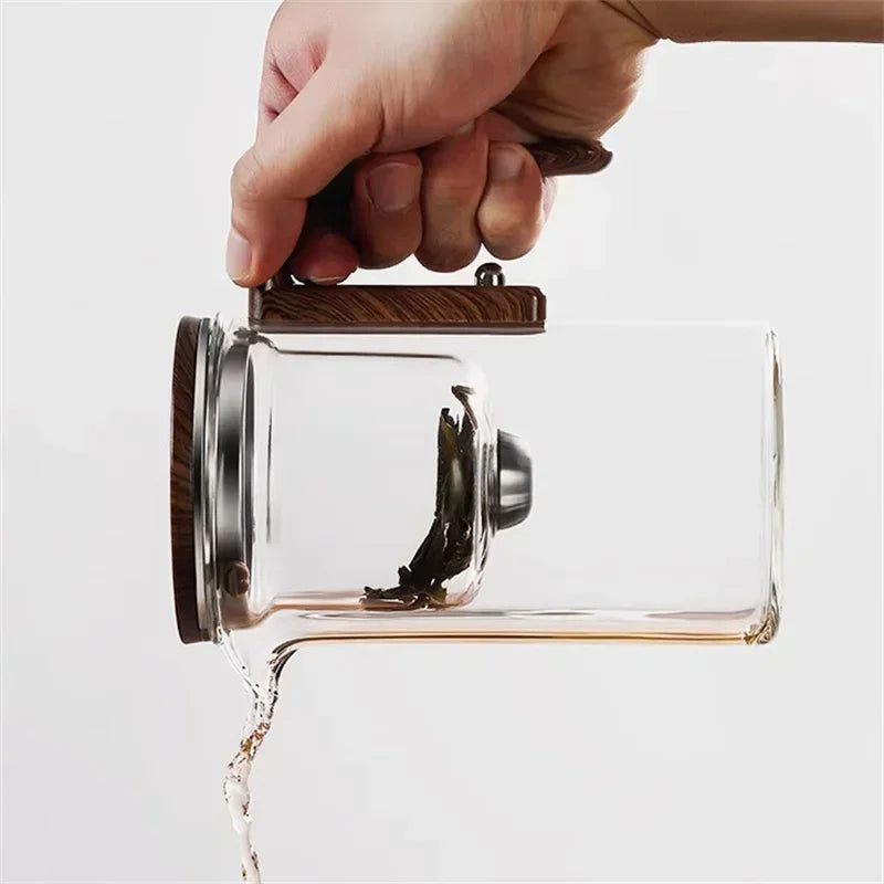 Globetrek° GlassTeapot: Automatische Wasser-Trennung Glas-Teekanne