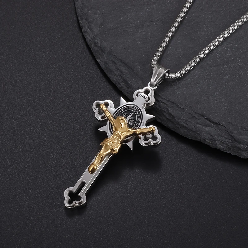 Jewelance™ CrossProtection 1+1 GRATIS: Spiritueller Schutz Kreuz-Anhänger Halskette Mit Geschenkbox