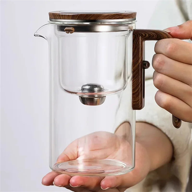 Globetrek° GlassTeapot: Automatische Wasser-Trennung Glas-Teekanne