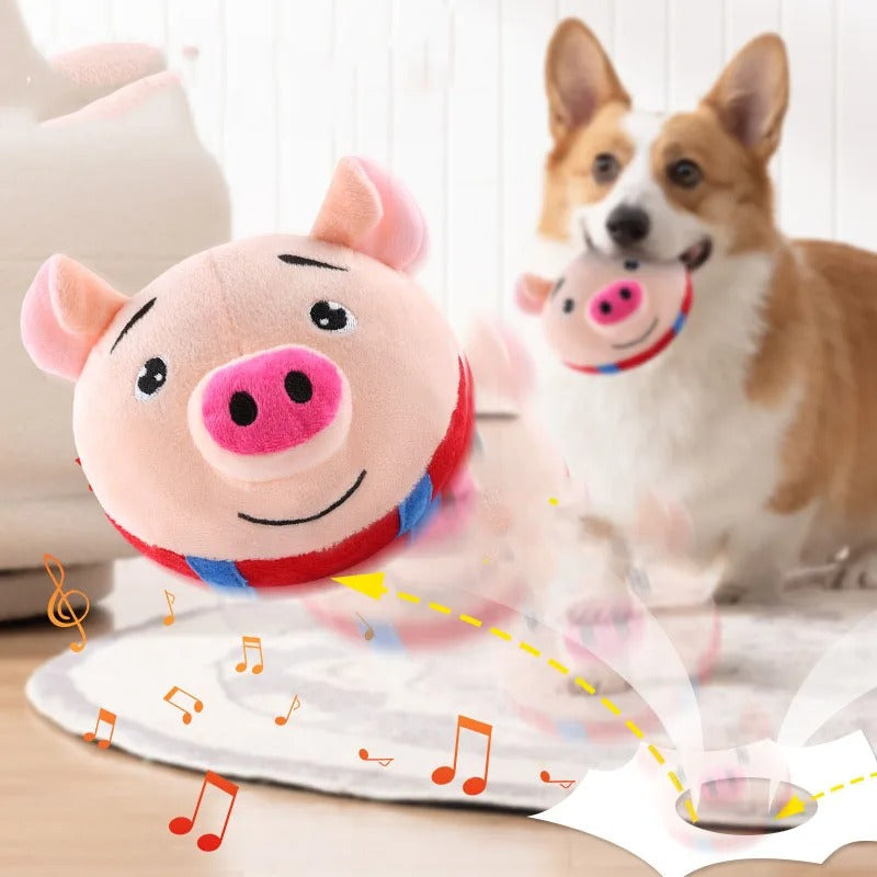DogCatFri™ BouncingToy: Interaktives Haustier Hüpfendes Plüsch Spielzeug Ball