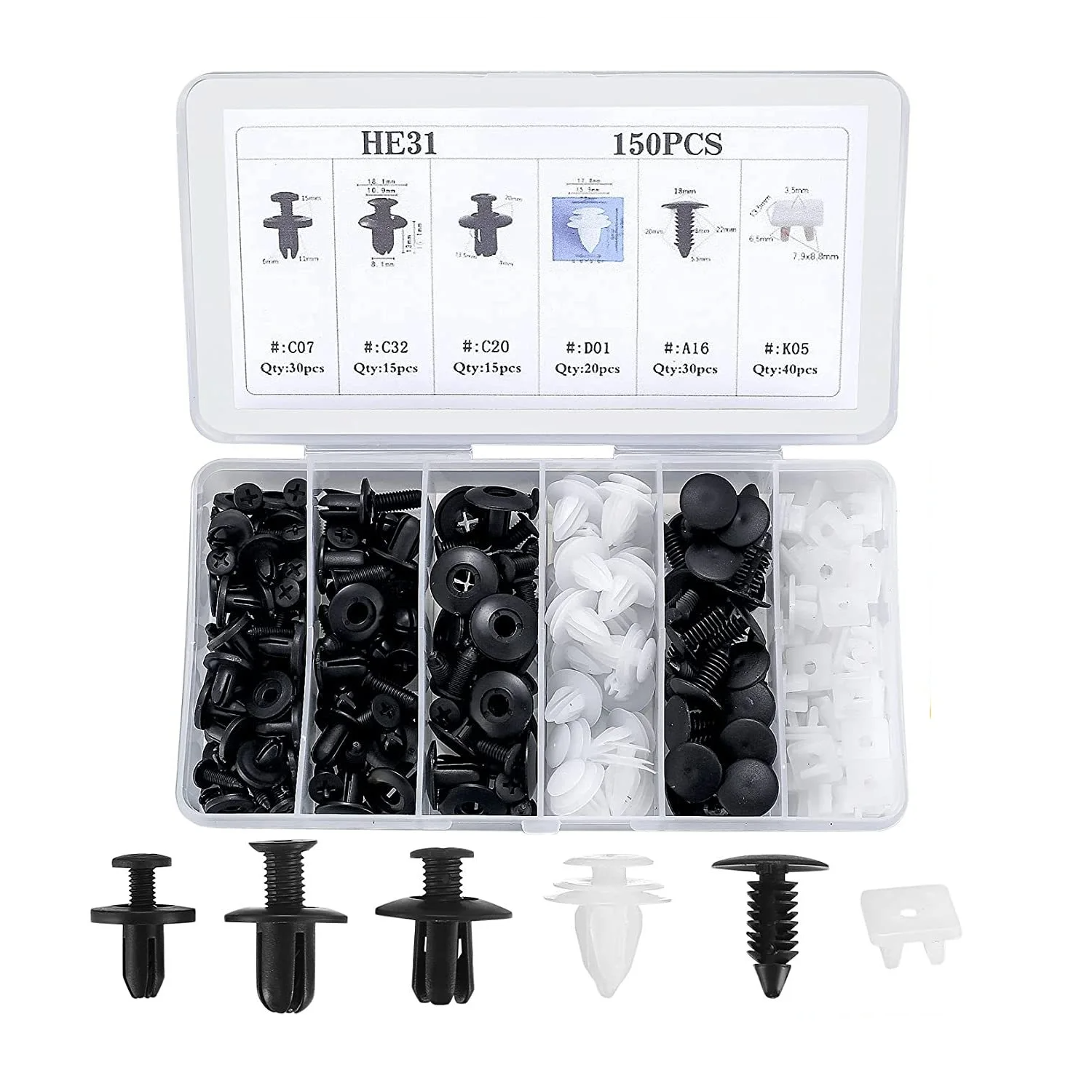 CarClips 1+1 GRATIS – Universell Einsatz Hochleistungs- Auto Reparatur Clips