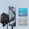 DualCharger: Schnellladung Doppelt Einziehbares Kabel Reiseladegerät