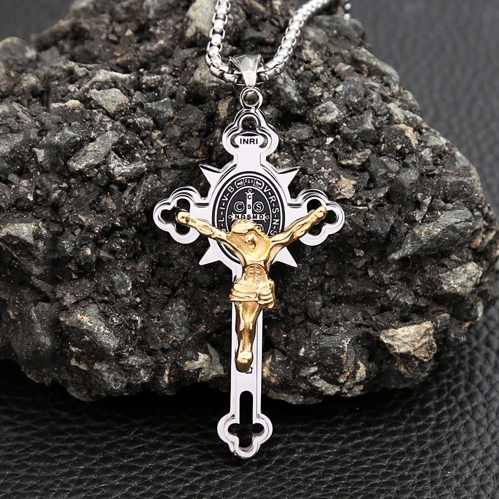 Jewelance™ CrossProtection 1+1 GRATIS: Spiritueller Schutz Kreuz-Anhänger Halskette Mit Geschenkbox