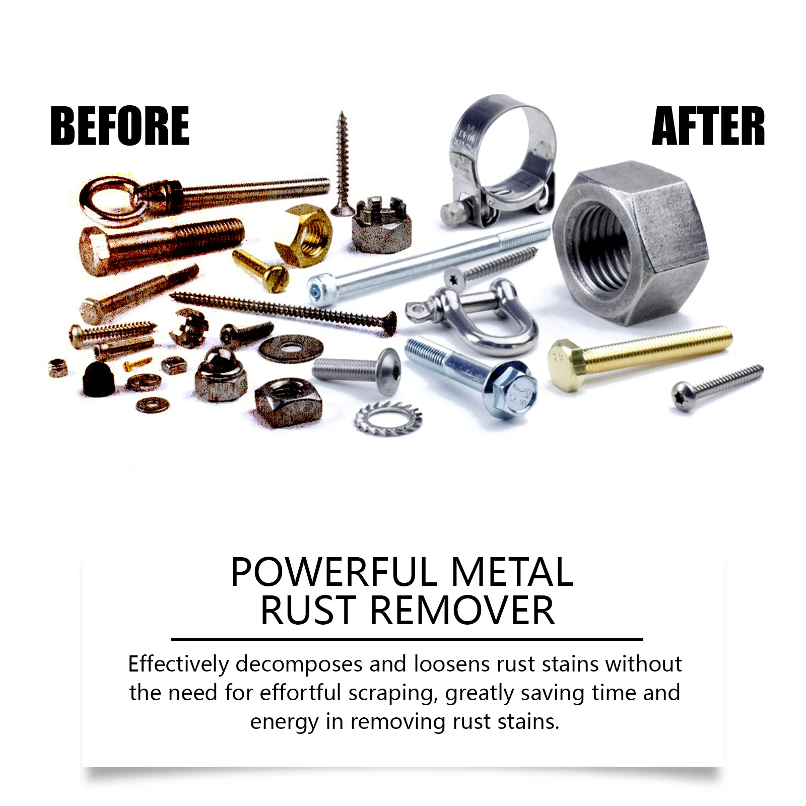 RustRemover 1+1 GRATIS: Leistungsstarker Einfach Anzuwendender Metall- Rost- Entferner
