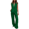 Icone™ BlazerSet: Damen Chic Ärmelloser Blazer Und Hose Im Set