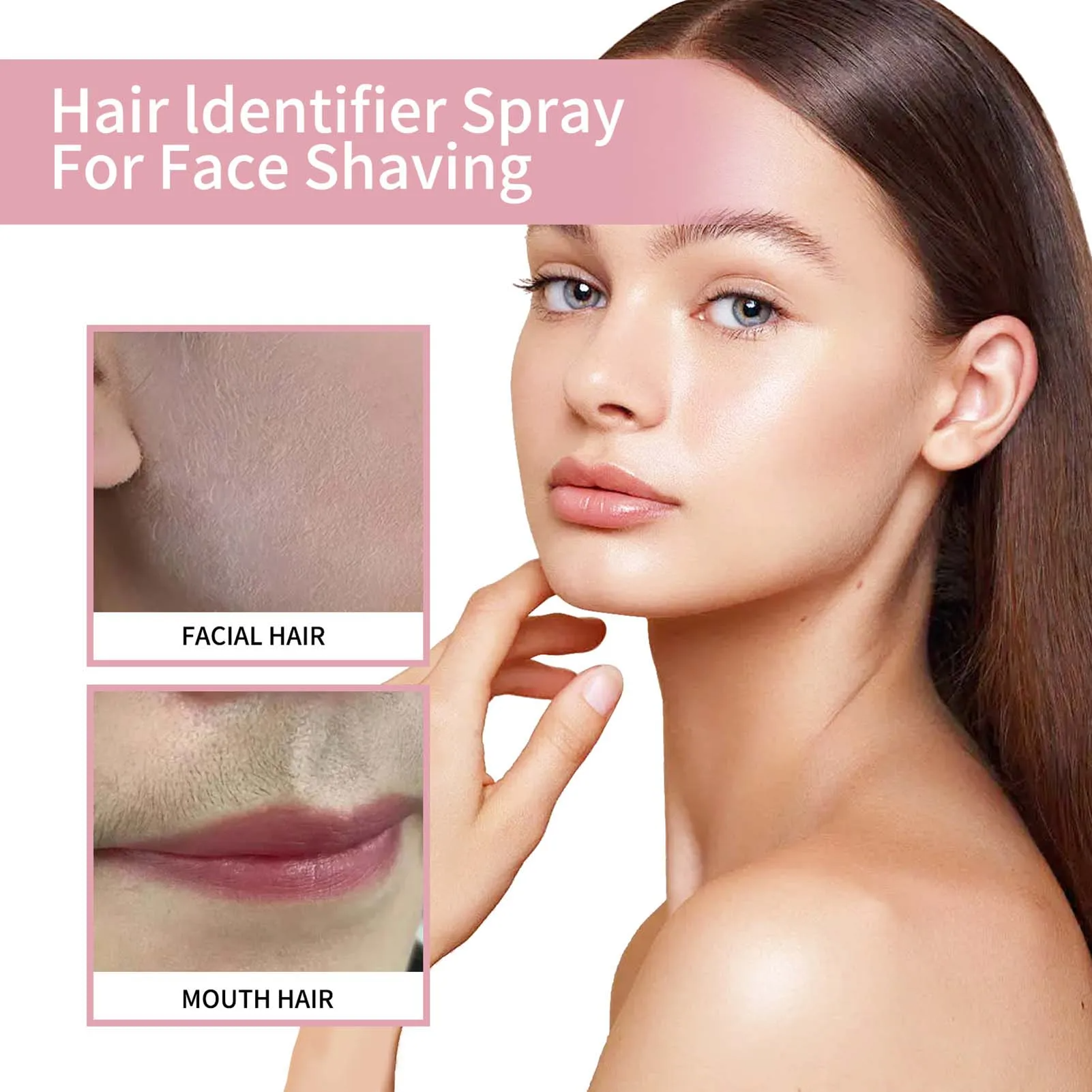 HairIdentifier 1+1 GRATIS: Einfach Zu Verwenden Gesichtshaar-Identifikator Spray Mit Rasiermessern