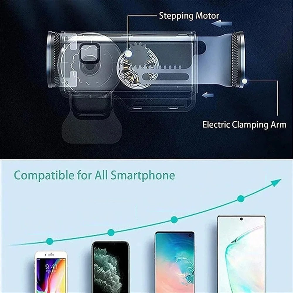 Holder360° PhoneClamp: Automatische Klemmen-Armaturenbrett- Und Lüftungsdüsen-Handyhalterung