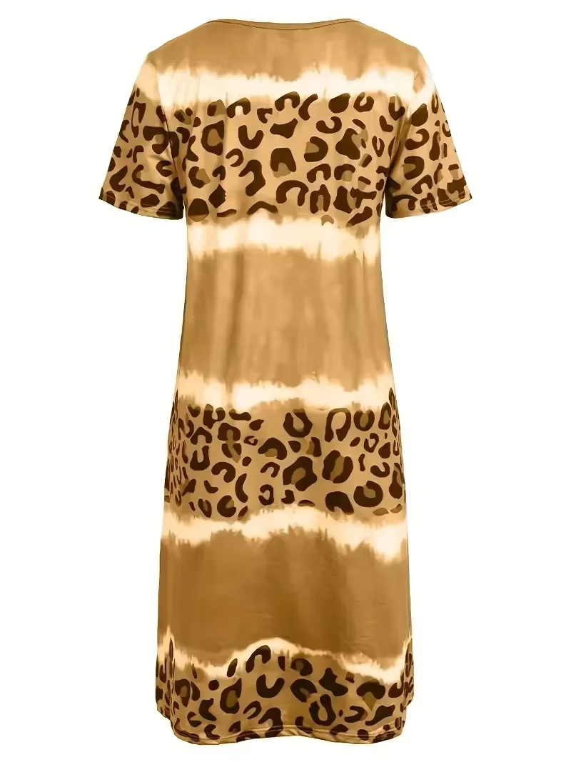 Icone™ LeopardDress: Damen Leopard Print Kleid