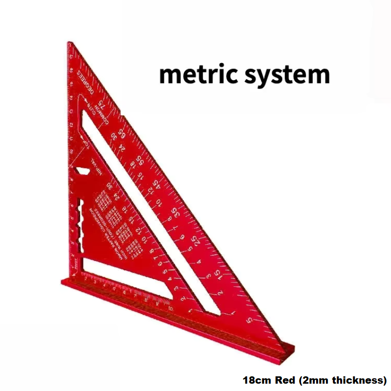TriangleRuler - Aluminium Legierung Dreieck Lineal Für Holzbearbeitung