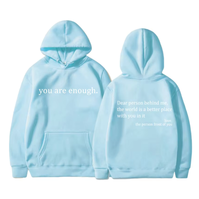 Icone™ DearHoodie: Kapuzenpullover Mit Aufdruck Vorne Und Hinten Botschaft