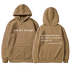 Icone™ DearHoodie: Kapuzenpullover Mit Aufdruck Vorne Und Hinten Botschaft