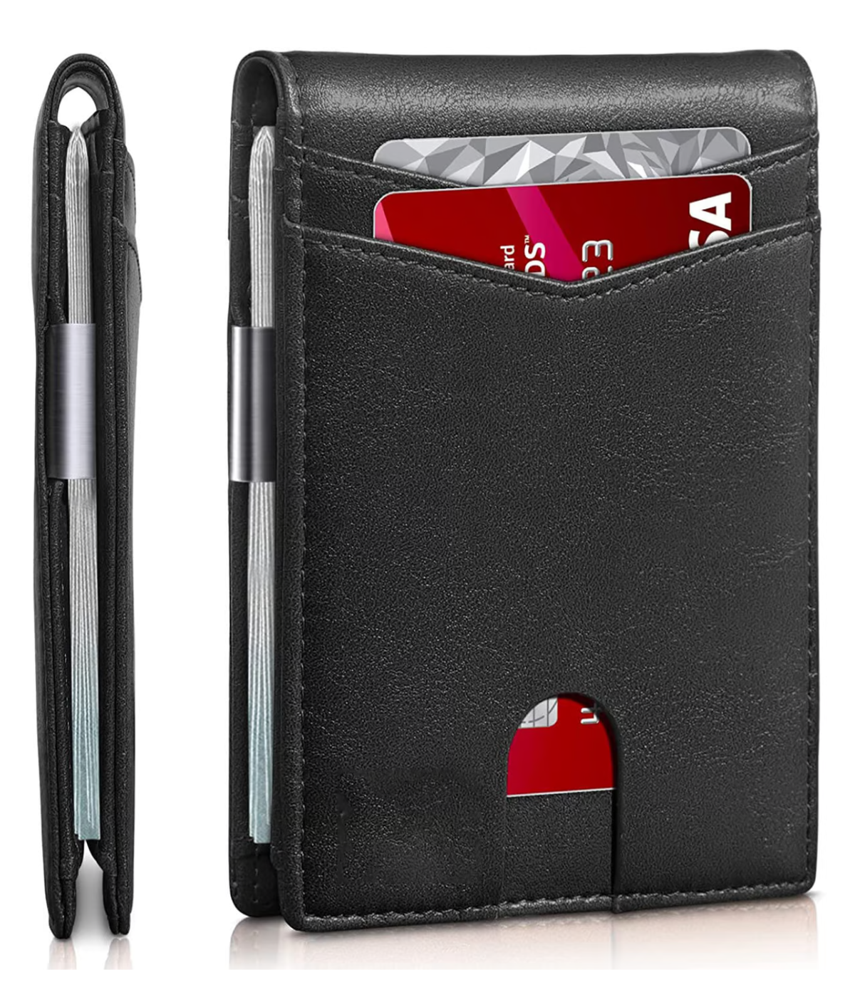 Icone™ SlimWallet: Ultraflache Und Sichere RFID-Lederbrieftasche Für Herren
