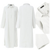 Icone™ ShirtDress: Fließendes Hemd Seitlicher Schlitz Kleid