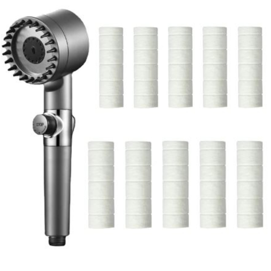 Borhe® ShowerFilter - 4 in 1 Massage und Hautpflege Multifunktionaler Duschkopf Filter