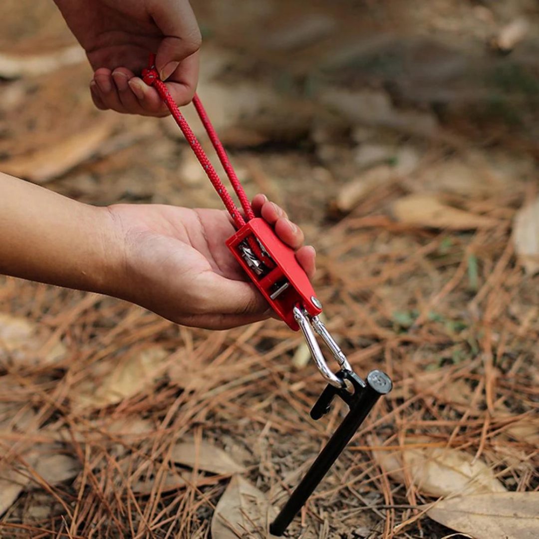 CampingRope - Verstellbares Flaschenzug Camping Seil