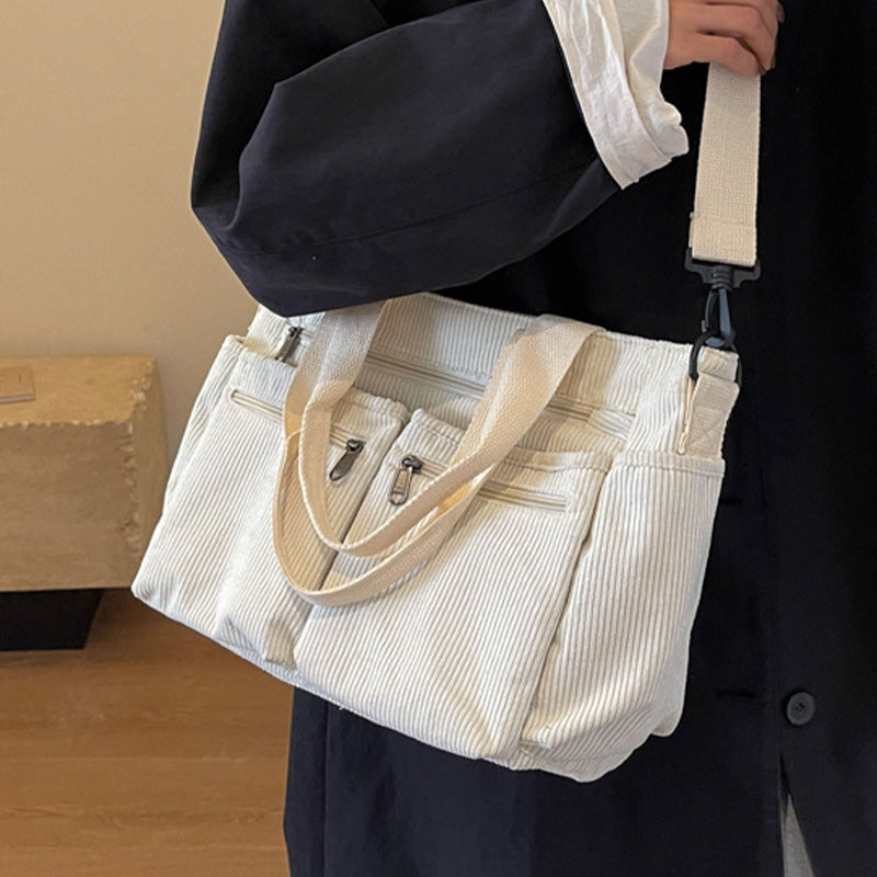 Icone™ CorduroyBag: Großes Fassungsvermögen Unisex Vintage Stil Cordtasche