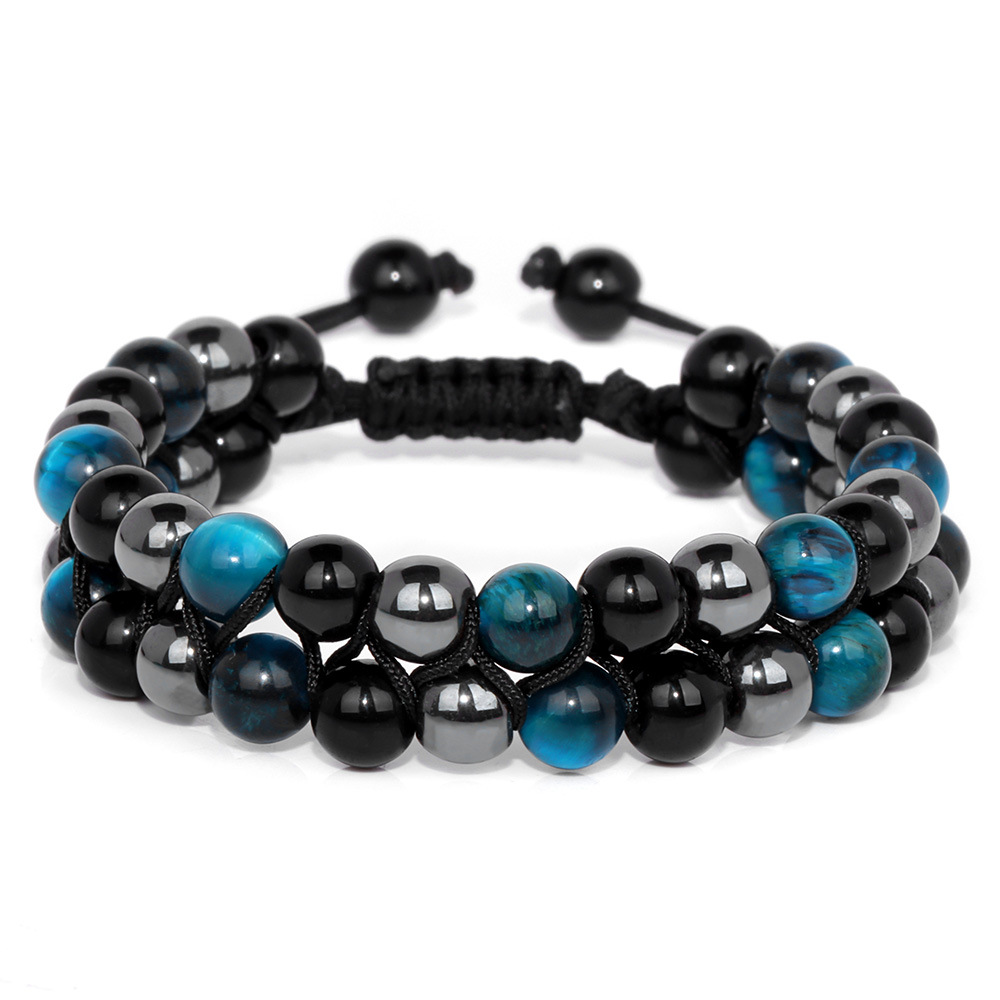 Jewelance™  ProtectionBracelet 1+1 GRATIS: Doppellagig Tigerauge Schutz Armband
