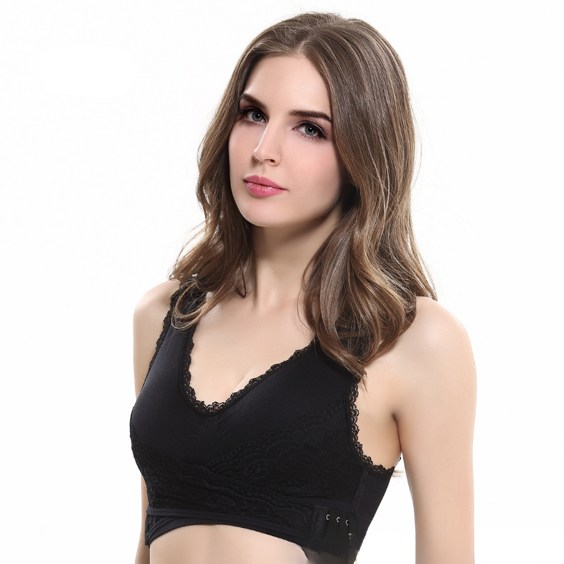 Icone™ LaceBra: Draht Frei Vorderseite Kreuz Spitze Lift BH