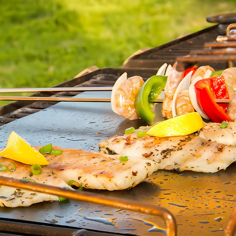 Globetrek° GrillMat – Antihaft BBQ Grill Matten Mit Leicht Schneidbarer Schachtel