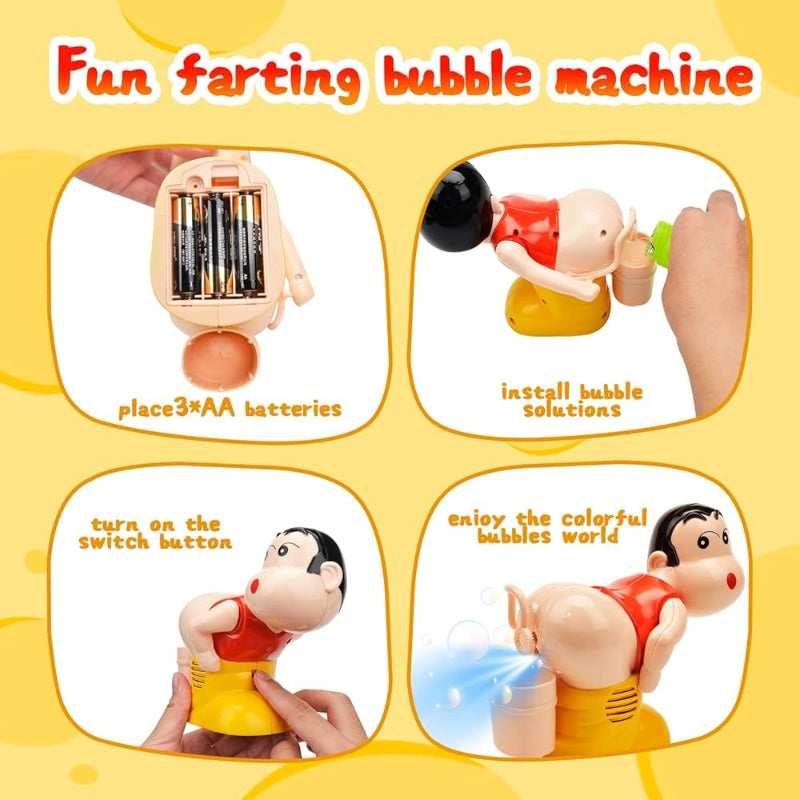 Kletshuts™ BubbleFun:Spaß Elektrisches Blase Gebläse Junge Maschine Spielzeug