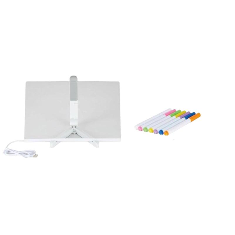 Kletshuts™ NoteBoard: LED-Lampe Acryl Notiz Und Zeichenbrett
