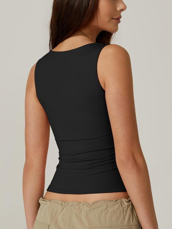 Icone™ TankTop 1+1 GRATIS: Damen-Tanktop Mit Quadratischem Ausschnitt Und Ohne Ärmel