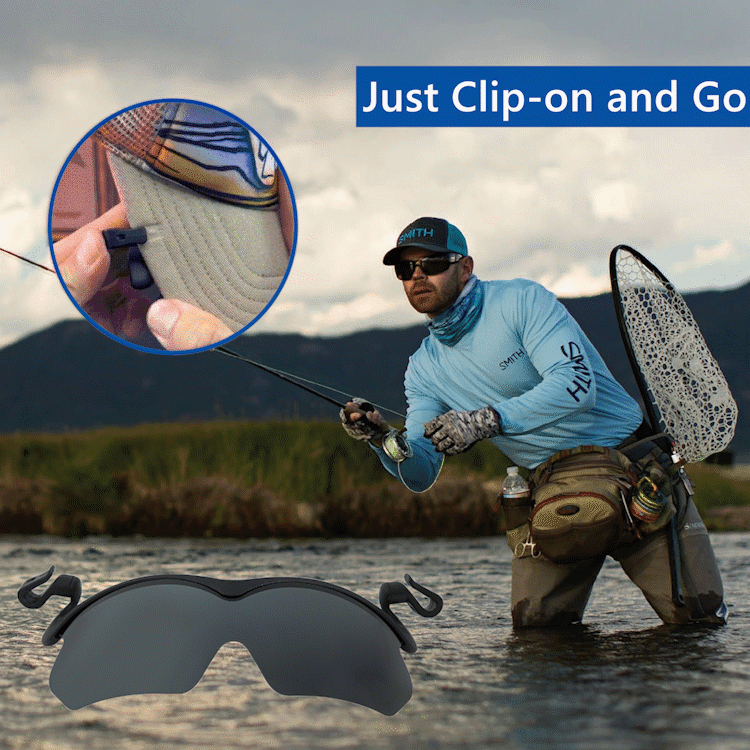 Icone™ ClipGlasses: Sport Clip-On Sonnenbrille