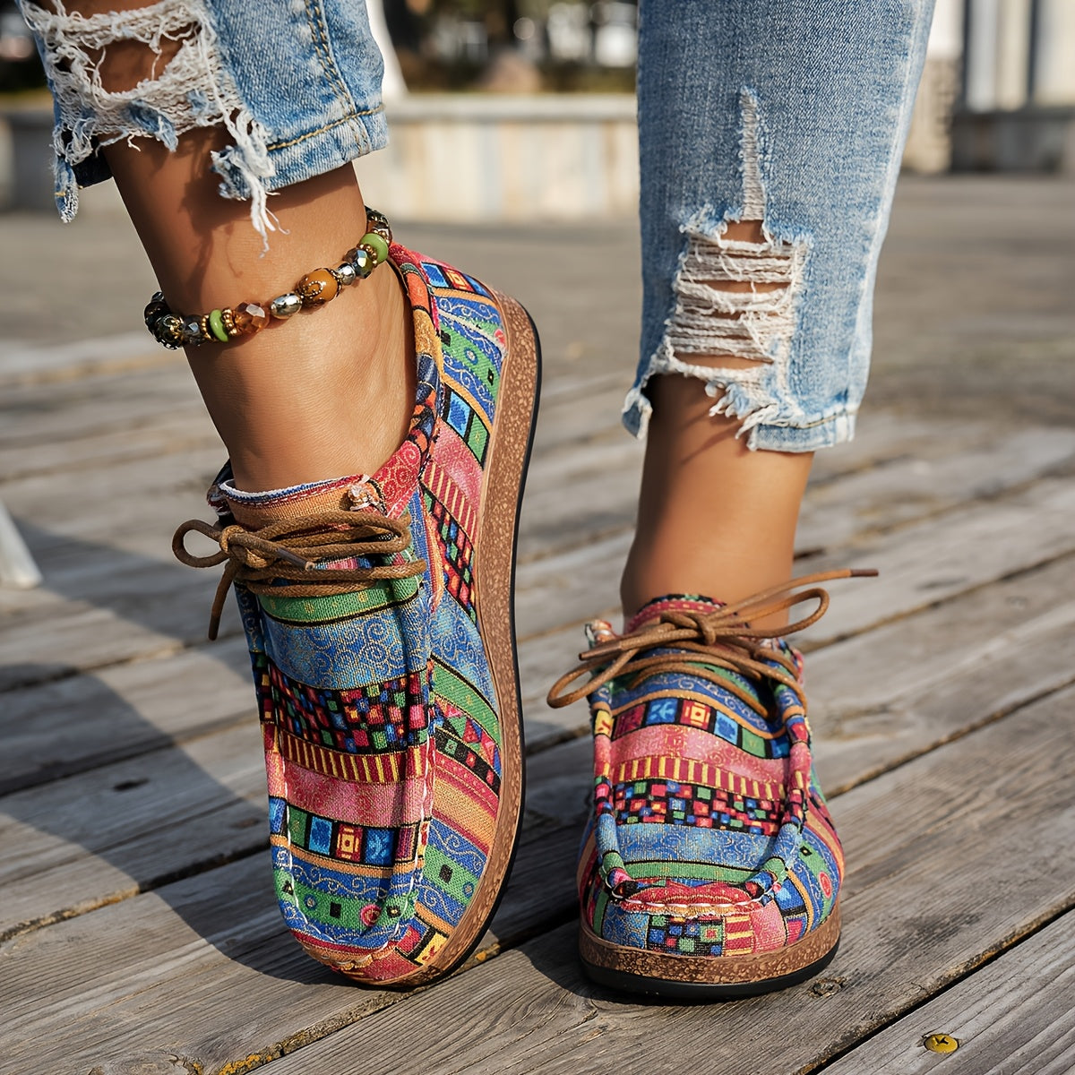 Happy™ ColorfulShoes: Stilvolles Modernes Design Damenschuhe